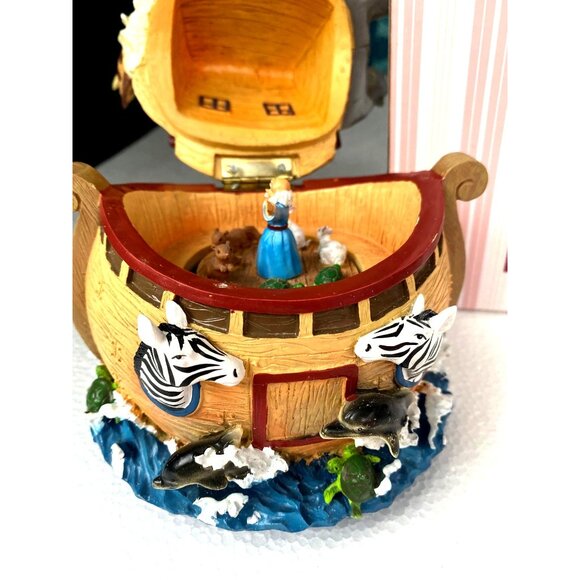 Music box San Francisco Music Box Noah's Ark Hinged Lid NIB - Picture 3 of 10